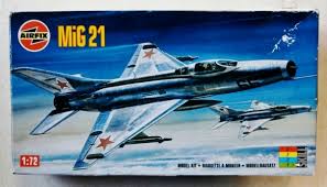 airfix 1/72 ölçek Mig 21 uçak maketi