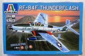 italeri 1/72 scale RF-84F Thunderflash plane model