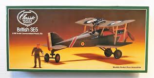 lindberg 1/72 scale British S.E.5a plane model