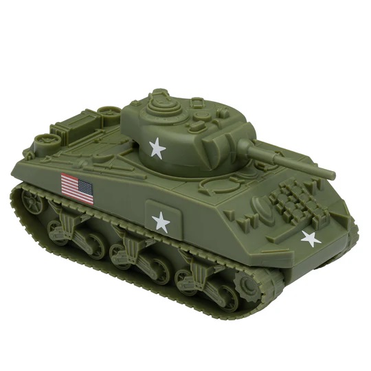 BMC 1/32 Ölçek Plastik Araç WW2 Sherman M4 Tank - OD Green
