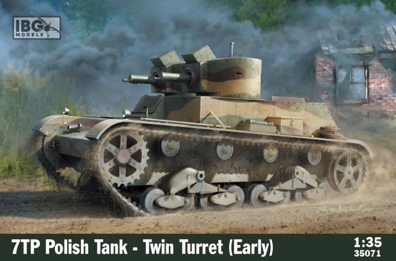 IBG 1/35 Maket 7TP Polish Tank – Twin Turret (early)