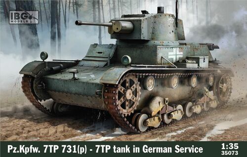 IBG 1/35 Model Pz.Kpfw. 7TP 731(p) - 7TP tank in German Service
