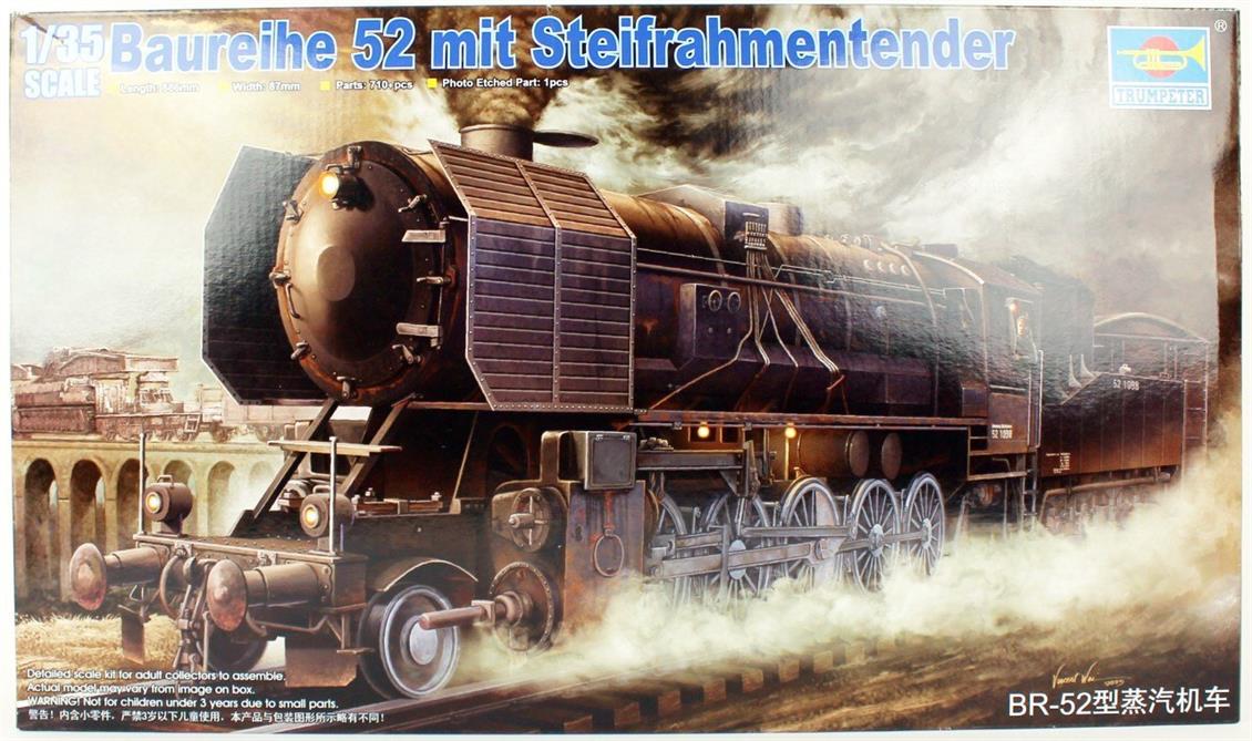Trumpeter 1/35 ölçek KRIEGSLOKOMOTIVE BR 52