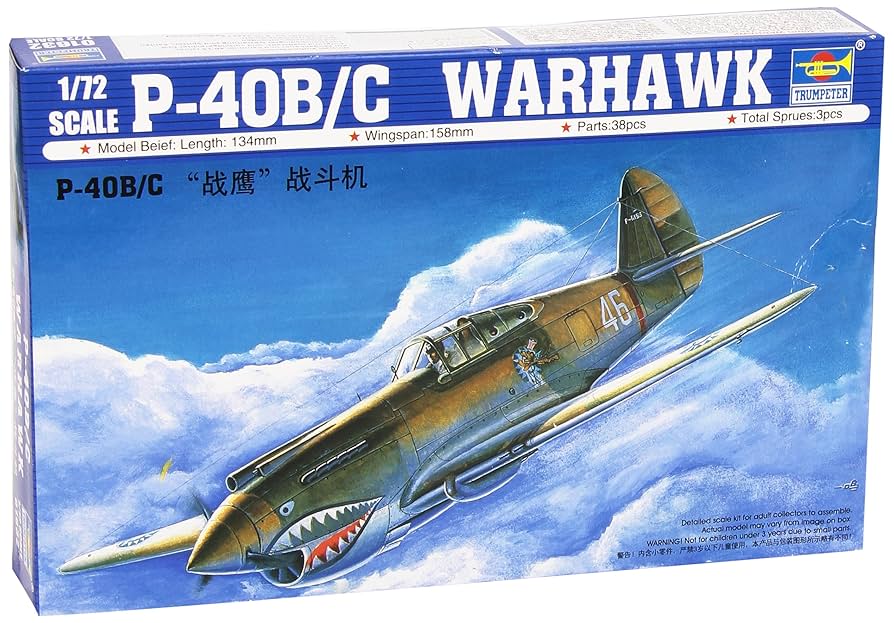 Trumpeter 1/72 ölçek P-40B/C “Warhawk”