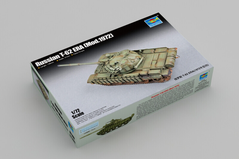 Trumpeter 1/72 ölçek Rus T-62 ERA (Mod.1972) Tankı