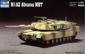 Trumpeter 1/72 ölçek M1A2 Abrams MBT Tank