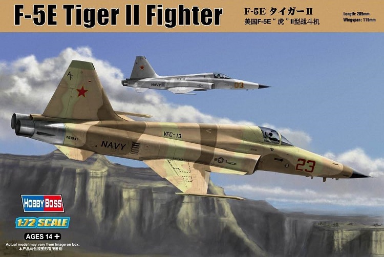 hobbyboss 1/72 ölçek F-5E Tiger II fighter - Re-edition