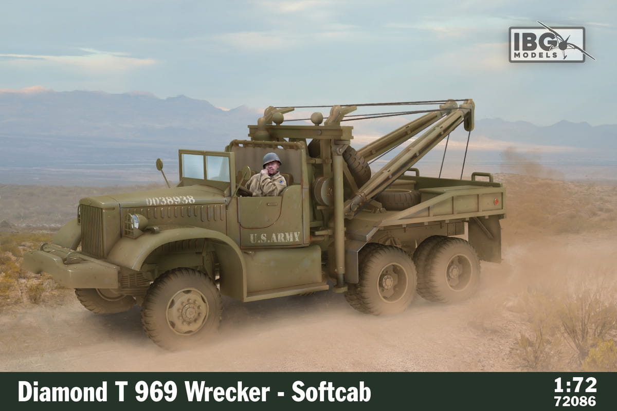 IBG 1/72 Maket Diamond T 969 Wrecker - Softcab