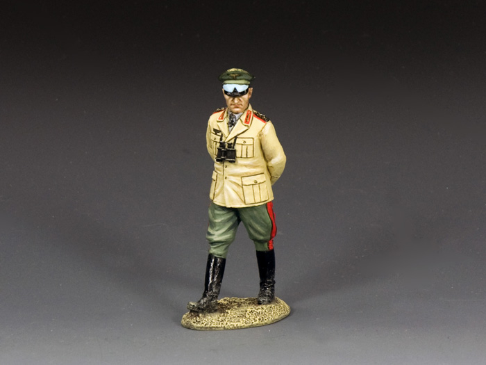 King & Country 1/30 Metal Figure General Erwin Rommel (Desert Uniform)