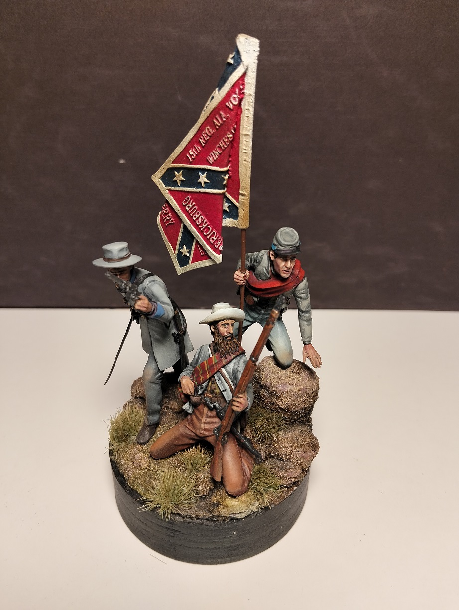75mm Konfederasyon Askerleri Boyalı Figür