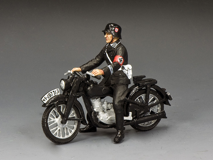 King & Country Toy Soldiers Leibstandarte Motorcyclist