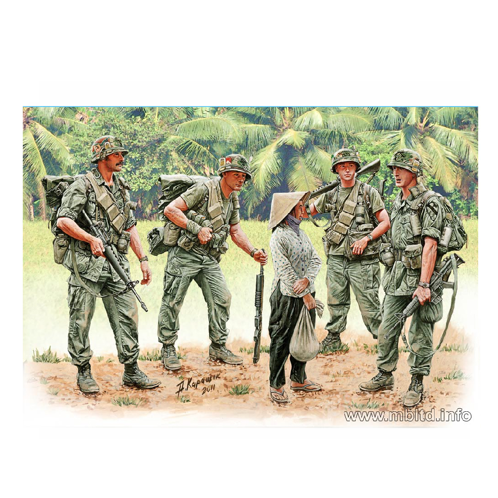 MASTER BOX 1/35 figure  "Patrolling" (Vietnam War series)