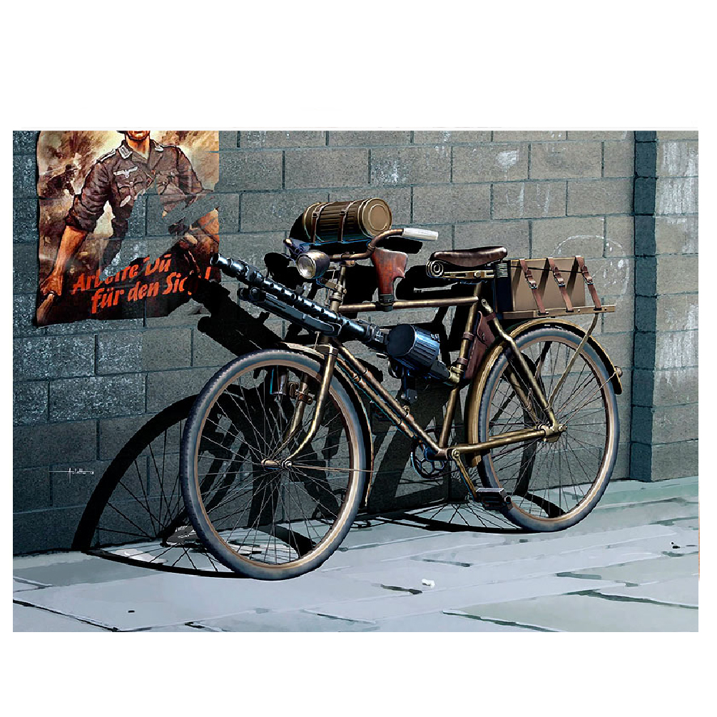 MASTER BOX 1/35 figure German military bicycle, WW II era