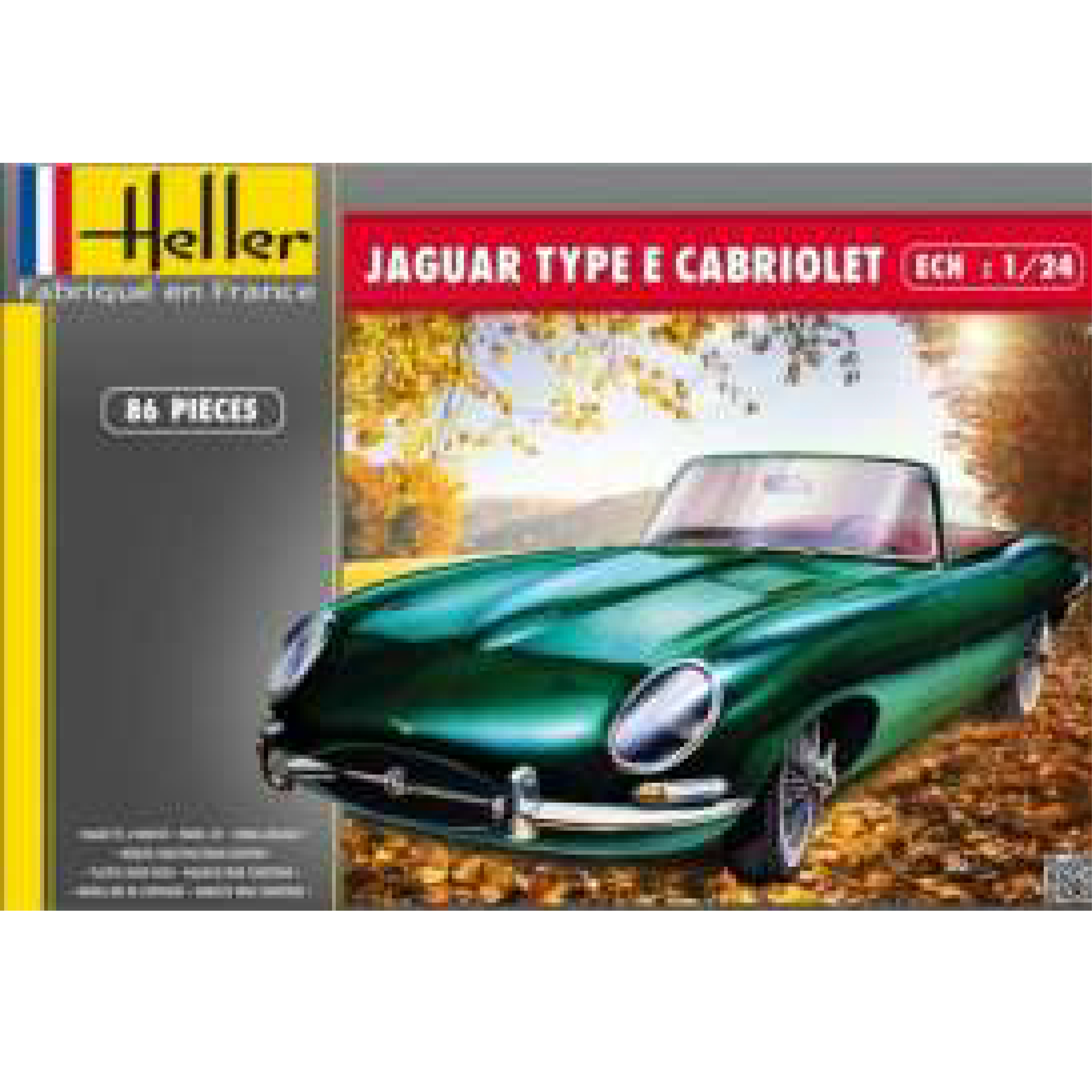 Heller 1/24 Maket Jaguar Type E 3L8 OTS Cabriolet