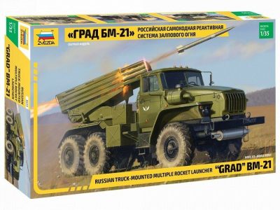 Zvezda 1/35 Maket BM-21 Grad Rocket Lauıncher