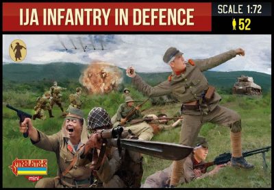 Strelets 1/72 olcek Savunmadaki Japon Imparatorluk Ordu Piyadesi ikinci dunya savasi