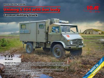 ICM 1/35 Ölçek Unimog S404 Koffer
