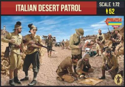 Strelets 1/72 ölçek figür İtalyan Çöl Devriyesi WWII
