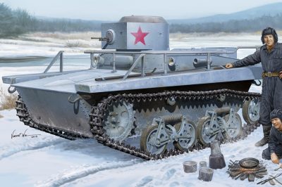 HobbyBoss 1/35 ölçek Sovyet T-37TU Komuta tankı