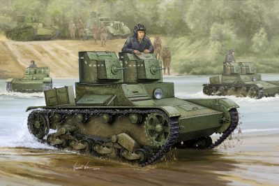 HobbyBoss 1/35 ölçek Sovyet T-26 Hafif Piyade Tankı 1931