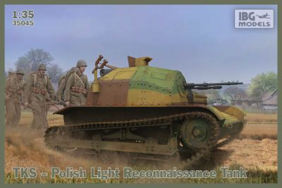 ibg 1/35 ölçek TKS Polish Tankette with machine gun (includes 2 figures) -