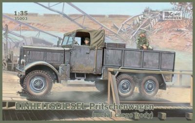 IBG 1/35 Maket EINHEITS  DIESEL Pritschenwagen (metal cargo body)