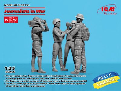 ICM 1/35 Figür Journalist in War