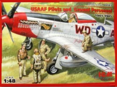 ICM 1/48 Figür US Pilots and Technics WWII
