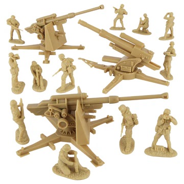 1 /32 ölçek BMC CTS WW2 88mm Alman Uçaksavar topu ve mürettebatı