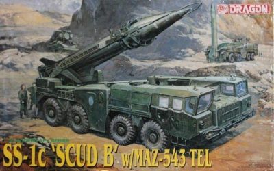 DRAGON 1/35 Maket SS-1c SCUD B with MAZ-543 TEL (Irak Decal'i Kutu İçerisine Dahil Değidir)