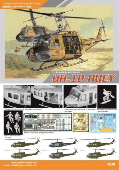 DRAGON 1/35 Maket UH-1D Huey