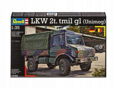 REVELL 1/35 Maket  03082 UNIMOG Lkw 2t tmilgl