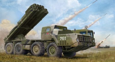 Trumpeter 1/35 ölçek Rus 9A52-2 Smerch-M çoklu roket fırlatıcı MRLS