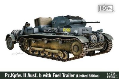 IBG 1/72 Maket Pz.Kpfw. II Ausf. b with Fuel Trailer (Limited Edition)