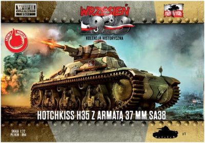 First to Fight 1/72 Maket PL094 Hotchkiss H35 z armatą 37mm SA38