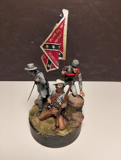 75mm Confederate Soldiers Painted Figure
