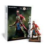 SCALE 75 75mm Beyaz Metal Figür Mohawk Militia