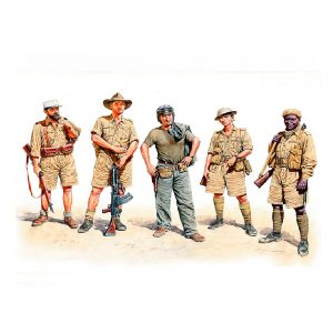 MASTER BOX 1/35 figure Allied Forces, WWII era, North Africa, desert battles series