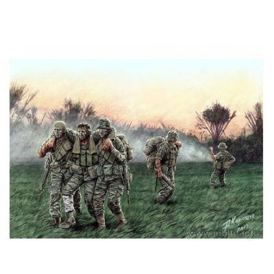 MASTER BOX 1/35 figure  Head for the Huey - Vietnam War Series