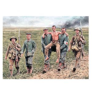 MASTER BOX 1/35 figure  British and German soldiers, Somme Battle, 1916