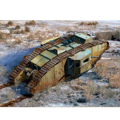 Masterbox 1/72 Maket MK II Kadın İngiliz Tankı, Arras Savaş Dönemi, 1917