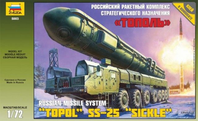 Zvezda 1/72 Maket TOPOL Miss. Launcher