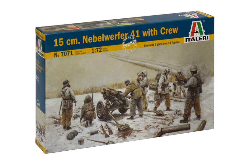 Italeri 1/72 Maket15 cm. Nebelwerfer 41 with Crew