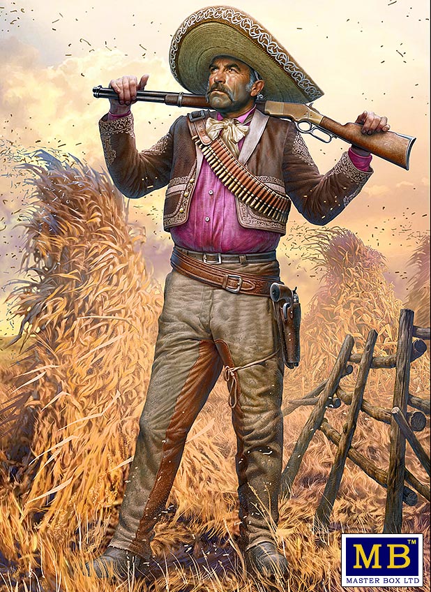 Masterbox 1/35 Figür Outlow. Gunslinger series. Kit No. 3. Pedro Melgoza - Bounty Hunter
