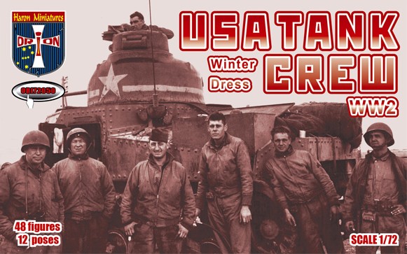 Orion 1/72 scale USA Tank Crew (Winter Dress) second world war