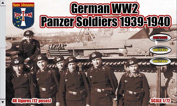Orion 1/72 scale German Panzer Soldiers 1939-1940 second world war