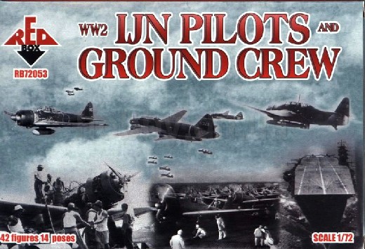 Red Box 1/72 scale  Imperial Japanese Navy Pilots and Ground Crew second world war