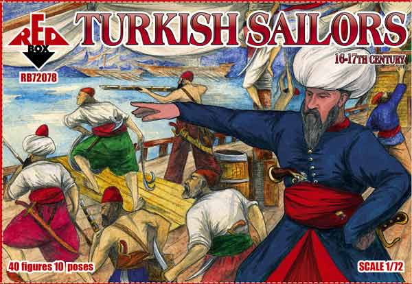 Red box 1/72 scale Turkish Sailors 16-17 c.