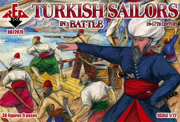 Red box 1/72 scale Turkish Sailors  in Battle16-17 c.