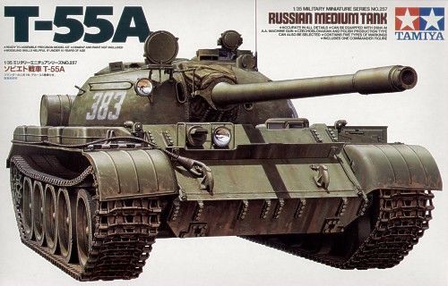 TAMIYA 1/35 Model Russian Medium Tank T-55A